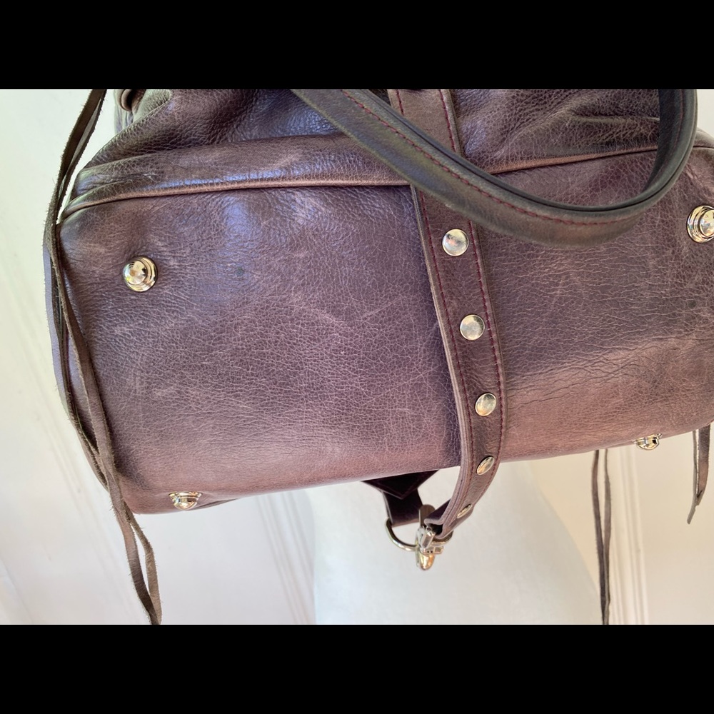 Botkier Trigger Leather Satchel Grey Plum - image 6